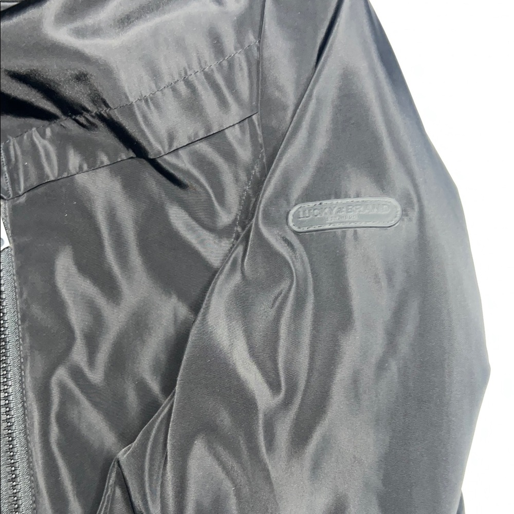 Lucky Brand Black Fleece-Lined Jacket Women’s size medium - Picture 3 of 14